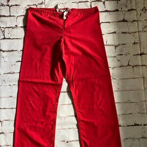 Women's Scrub Pants - Urbane - Red - Small